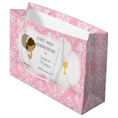 アフリカ系アメリカ人との交流に感謝 ラージペーパーバッグ (正面アングル)