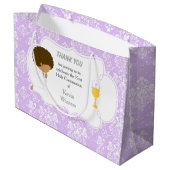 アフリカ系アメリカ人との交流に感謝 ラージペーパーバッグ (裏面アングル)