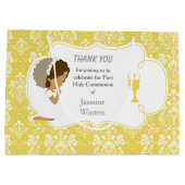 アフリカ系アメリカ人との交流に感謝 ラージペーパーバッグ (裏面)