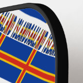 アフリカ系アメリカ人とディアスポラ国旗のタイル貼り ピックルボールラケット (左詳細)