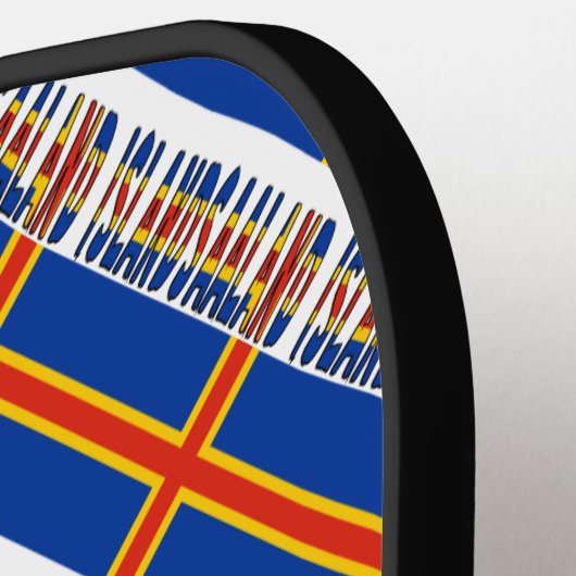 アフリカ系アメリカ人とディアスポラ国旗のタイル貼り ピックルボールラケット (左詳細)