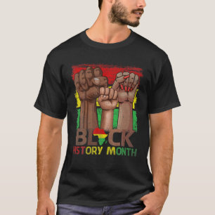 アフリカ系アメリカ人と黒人の歴史の月 Tシャツ