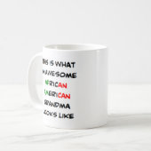 アフリカ系アメリカ人のおばあちゃん素晴らし。 コーヒーマグカップ (正面左)