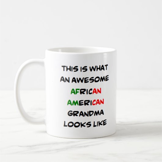 アフリカ系アメリカ人のおばあちゃん素晴らし。 コーヒーマグカップ (左)