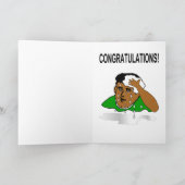 アフリカ系アメリカ人のお祝い カード (内部)