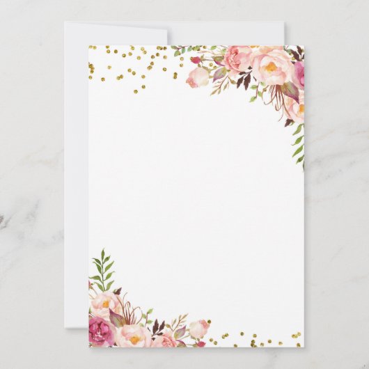 アフリカ系アメリカ人のお茶の誕生日パーティーへの招待 招待状 (裏面)