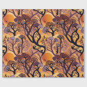 アフリカ系アメリカ人のためのサバンナサンセット自然ギフト ラッピングペーパー (フラット)