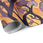 アフリカ系アメリカ人のためのサバンナサンセット自然ギフト ラッピングペーパー (ロールコーナー)
