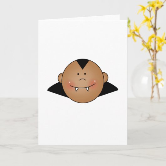 アフリカ系アメリカ人のカスタマイズ可能なドラキュラ カード (黄色い花)