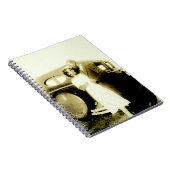 アフリカ系アメリカ人のカップルのノートのヴィンテージの写真 ノートブック (右側)