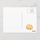 アフリカ系アメリカ人のキャンディランドの女の子の誕生日パーティー ポストカード (裏面)