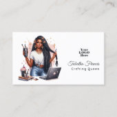 アフリカ系アメリカ人のクイーン芸術的パワー 名刺 (正面)