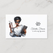 アフリカ系アメリカ人のクラフティング・クイーン・エンパワーメント・アート 名刺 (正面)