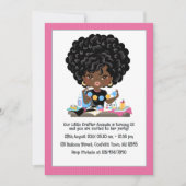 アフリカ系アメリカ人のクラフトをテーマにした誕生日パーティー 招待状 (正面)