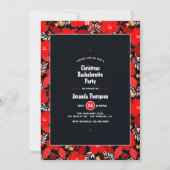 アフリカ系アメリカ人のクリスマスバチェロレッテ 招待状 (裏面)