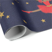 アフリカ系アメリカ人のクリスマスバレリーナをパーソナライズ ラッピングペーパー (ロールコーナー)