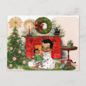 アフリカ系アメリカ人のクリスマスポストカード シーズンポストカード (正面)