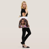 アフリカ系アメリカ人のクールビューティー、美少女トート トートバッグ (モデル)