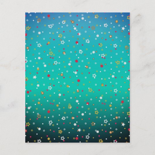 アフリカ系アメリカ人のサンタとミセス・クロース・クリスマス チラシ (裏面)