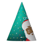 アフリカ系アメリカ人のサンタとミセス・クロース・クリスマス パーティーハット (左)