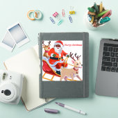 アフリカ系アメリカ人のサンタと仲間たち シール (iPadカバー)