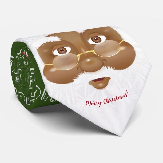 アフリカ系アメリカ人のサンタクロース クリスマス ネクタイ (ロール)