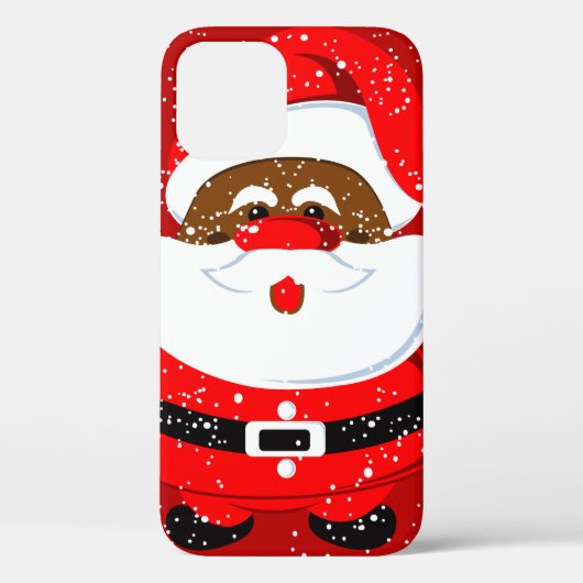 アフリカ系アメリカ人のサンタクロース クリスマス Case-Mate iPhoneケース (裏面)