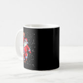 アフリカ系アメリカ人のサンタクロース Bysketbyll アフロ コーヒーマグカップ (正面左)