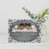 アフリカ系アメリカ人のジェンダーがシャワー招待状を明らかにする 招待状 (スタンド正面)