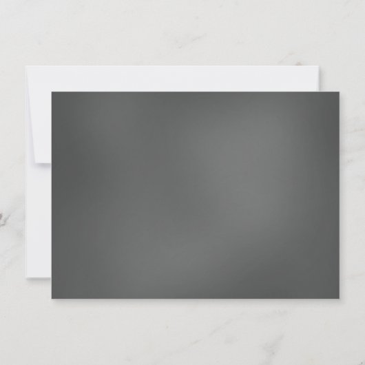 アフリカ系アメリカ人のジェンダーがシャワー招待状を明らかにする 招待状 (裏面)