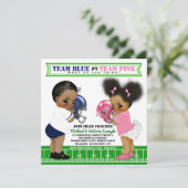 アフリカ系アメリカ人のジェンダーがシャワー招待状を明らかにする 招待状 (スタンド正面)