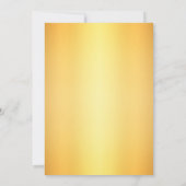 アフリカ系アメリカ人のジェンダーが金ゴールドグリッター 招待状 (裏面)