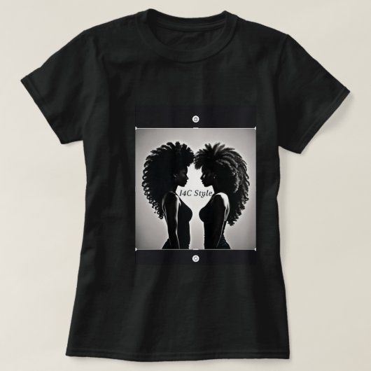 アフリカ系アメリカ人のスタイル、黒人の美しさとファッション Tシャツ (デザイン正面)