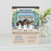 アフリカ系アメリカ人のスパパーティー招待状 招待状 (スタンド正面)