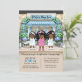 アフリカ系アメリカ人のスパパーティー招待状 招待状 (スタンド正面)