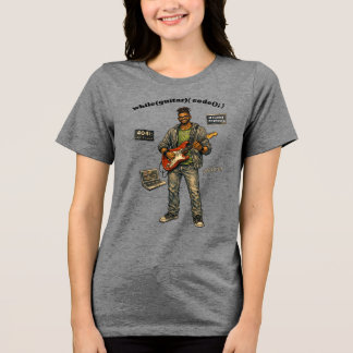 アフリカ系アメリカ人のソフトウェアエンジニア ギタリスト トライブレンドTシャツ
