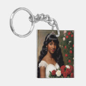 アフリカ系アメリカ人のデビューバラアート キーホルダー (正面左)