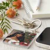 アフリカ系アメリカ人のデビューバラアート キーホルダー (正面右)