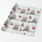 アフリカ系アメリカ人のナツクラッカーバレエダンサーのクリスマ ラッピングペーパー (アンロールド)