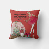 アフリカ系アメリカ人のナツクラッカーバレエダンサーセラミック クッション (裏面)