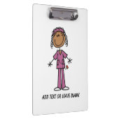 アフリカ系アメリカ人のナースのクリップボード クリップボード (右)