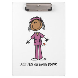 アフリカ系アメリカ人のナースのクリップボード クリップボード