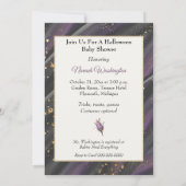 アフリカ系アメリカ人のハロウィンベイビーシャワー 招待状 (裏面)
