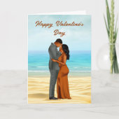 アフリカ系アメリカ人のバレンタインデー・カード カード (正面)