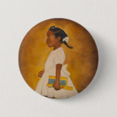 アフリカ系アメリカ人のファインアート 缶バッジ (正面)