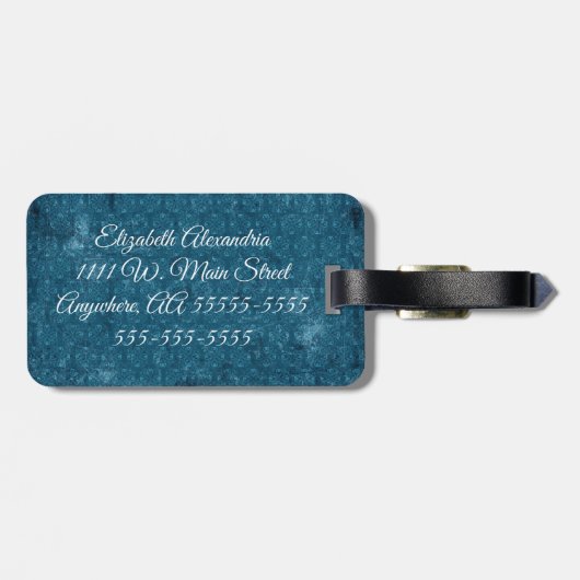 アフリカ系アメリカ人のファッションの女の子の荷物のラベル ラゲッジタグ (裏面横)