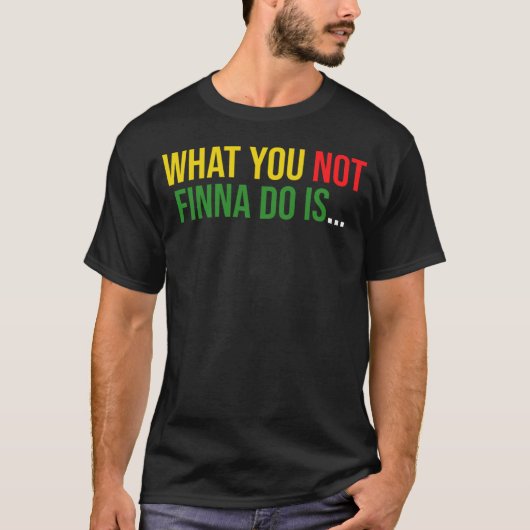 アフリカ系アメリカ人のフレーズは皮肉を言う Tシャツ (正面)