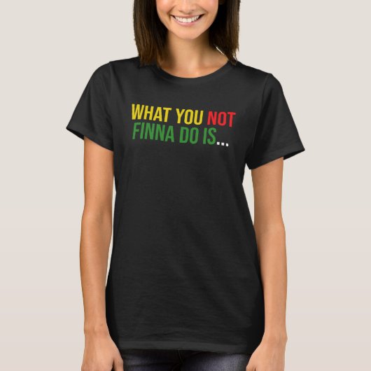 アフリカ系アメリカ人のフレーズは皮肉を言う Tシャツ (正面)