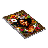 アフリカ系アメリカ人のフローラ冠 ノートブック (右側)