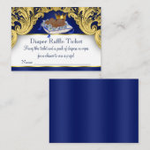 アフリカ系アメリカ人のプリンスおむつくじチケット エンクロージャーカード (正面/裏面)